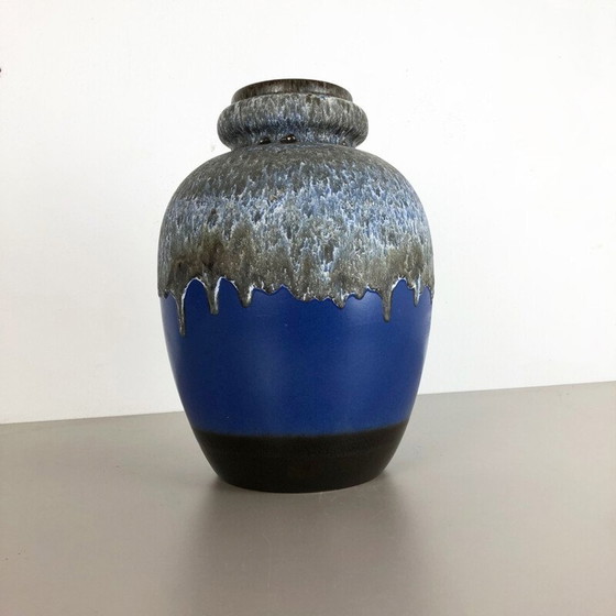Image 1 of Vase multicolore 286-42 en poterie vintage par Scheurich, 1970