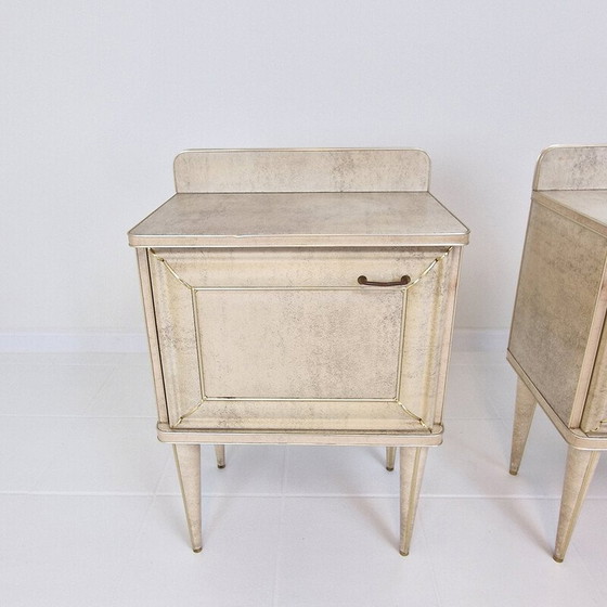 Image 1 of Paire de tables de nuit vintage par Umberto Mascagni, Italie années 1950