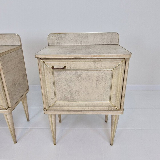 Image 1 of Paire de tables de nuit vintage par Umberto Mascagni, Italie années 1950