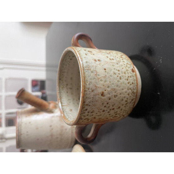 Image 1 of Théière vintage en grès avec filtre, 1970