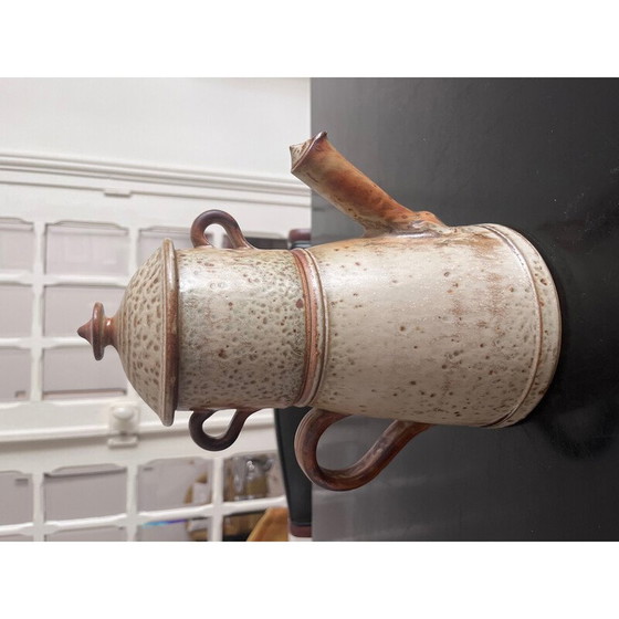 Image 1 of Théière vintage en grès avec filtre, 1970