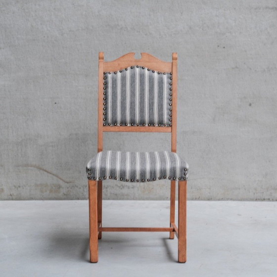 Image 1 of Ensemble de six chaises de salle à manger vintage en chêne, Danemark 1960