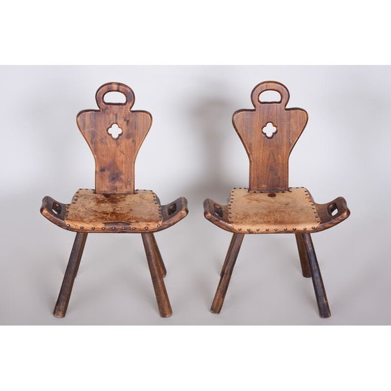 Image 1 of Paire de fauteuils Art Déco Krásná Jizba, Tchécoslovaquie années 1940