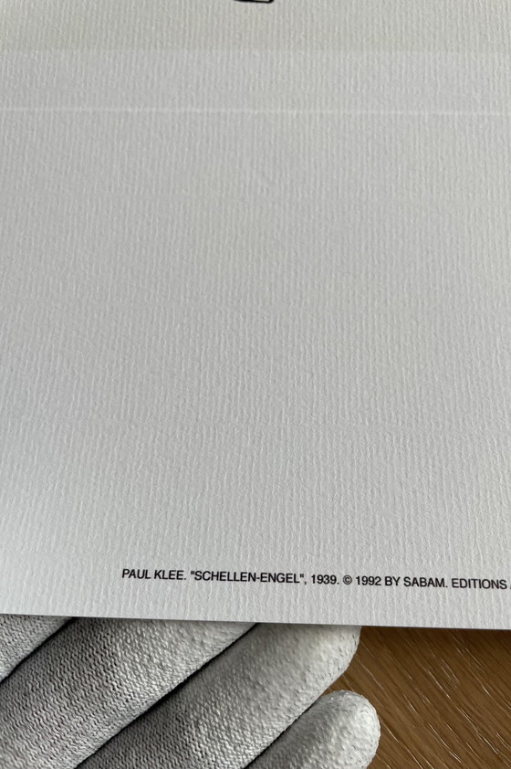 Image 1 of Paul Klee d'après (1879-1940), Schellen-Engel, 1939, Copyright 1992 par Sabam, imprimé en Italie