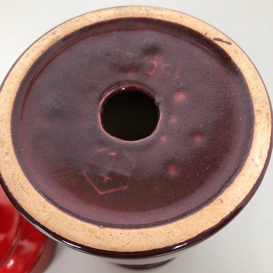 Image 1 of Paire de bougeoirs en poterie vintage par Cari Zalloni pour Steuler Allemagne 1970