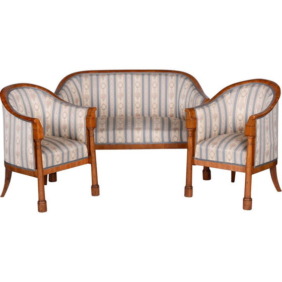 Image 1 of Ensemble de sièges Biedermeier en bois de bouleau, Autriche 1830