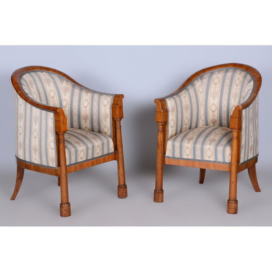 Image 1 of Ensemble de sièges Biedermeier en bois de bouleau, Autriche 1830