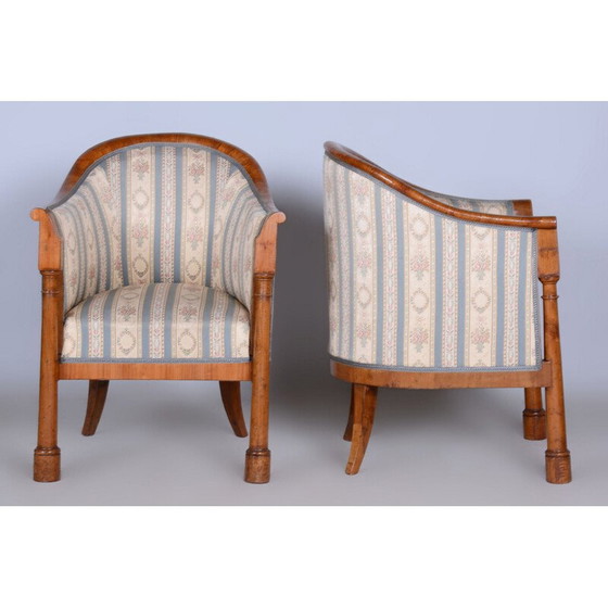 Image 1 of Ensemble de sièges Biedermeier en bois de bouleau, Autriche 1830