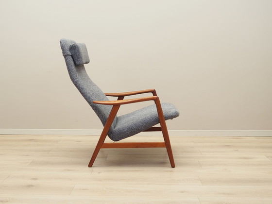 Image 1 of Fauteuil en teck, Design scandinave, 1960S, Designer : Alf Svensson, Manufacture : Fritz Hansen