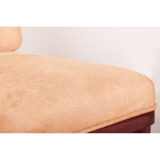 Image 1 of Chaise Art Déco vintage en acajou par Jules Leleu, France années 1930