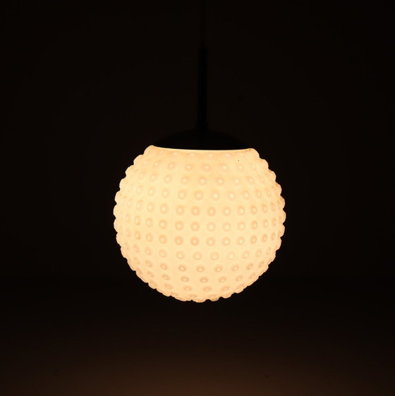 Image 1 of Bubble Space Age Plafonnier/lampe de plafond en verre opale de Rolf Krüger pour Staff, Allemagne, années 1970