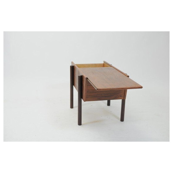 Image 1 of Table d'appoint de couture danoise en teck, 1960