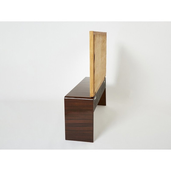 Image 1 of Table de toilette vintage en bois de rose sycomore et laiton par Paolo Buffa, 1940