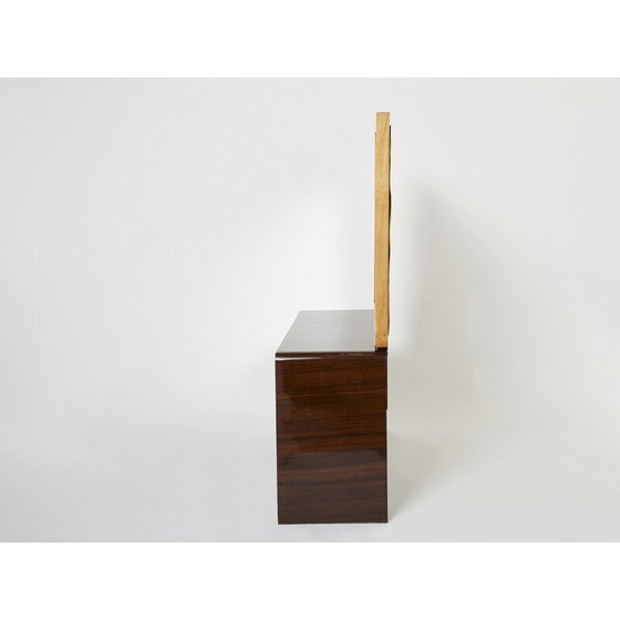 Image 1 of Table de toilette vintage en bois de rose sycomore et laiton par Paolo Buffa, 1940