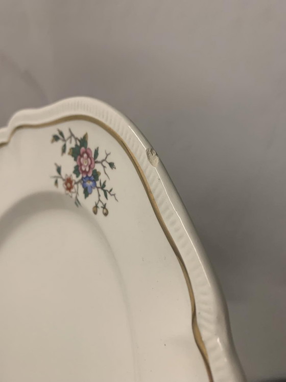 Image 1 of Plat ovale modèle "Chantilly" par Longchamp, 1950/60