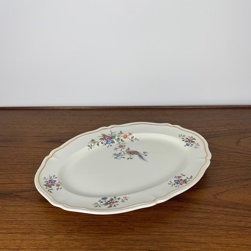 Plat ovale modèle "Chantilly" par Longchamp, 1950/60