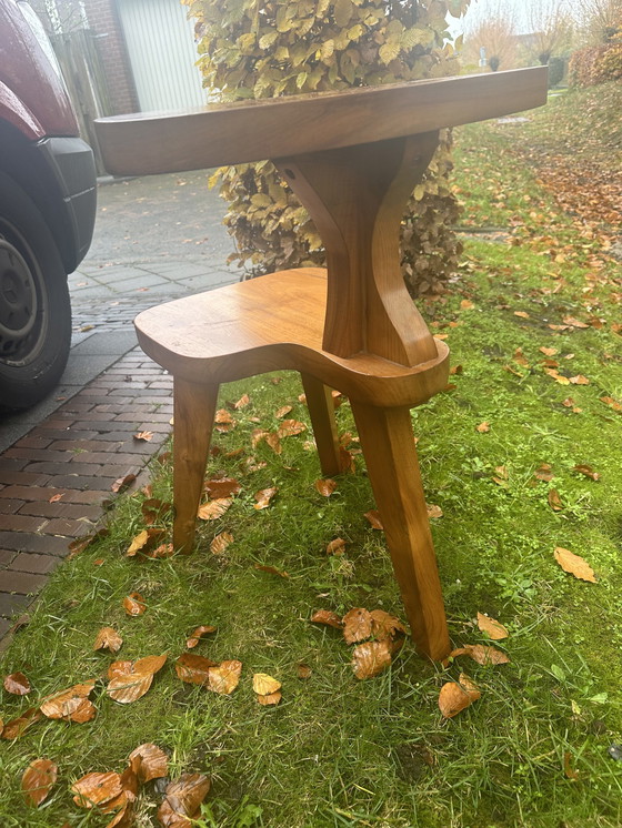 Image 1 of Tabouret de coiffeuse brutaliste