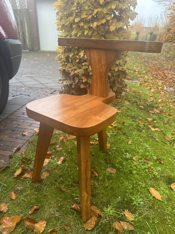 Image 1 of Tabouret de coiffeuse brutaliste