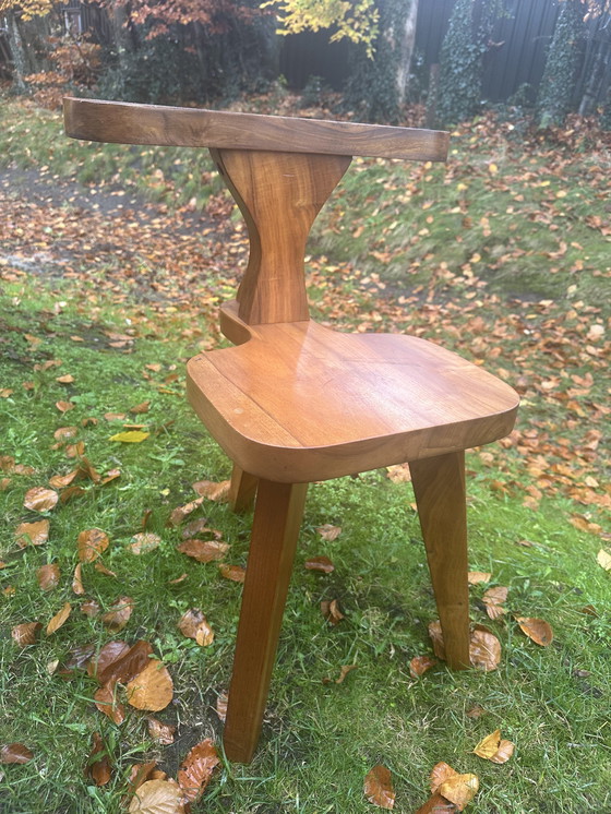 Image 1 of Tabouret de coiffeuse brutaliste
