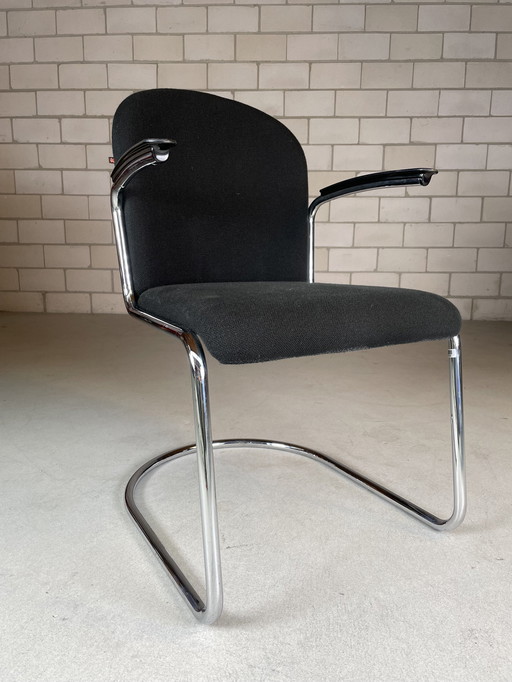 gebr van der stroom original hollandais modèle gispen 413 fauteuil