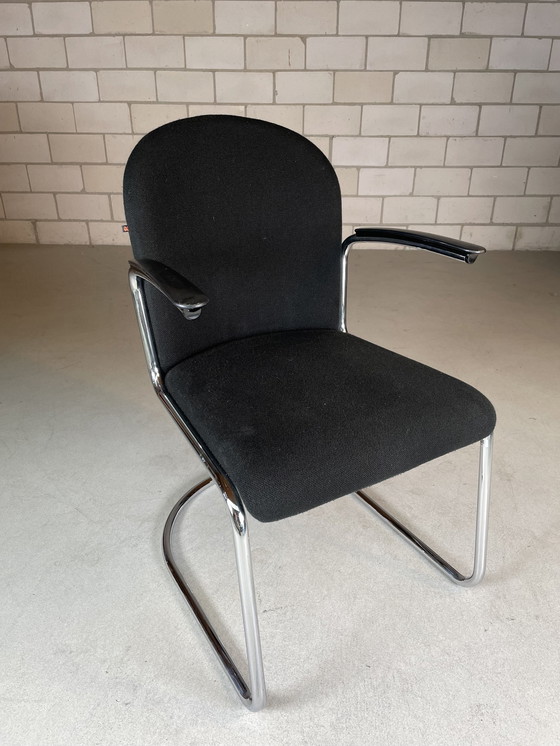 Image 1 of gebr van der stroom original hollandais modèle gispen 413 fauteuil