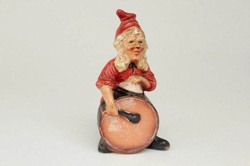 Ancienne figurine de Hertwig & Endert / gnome / nain de jardin