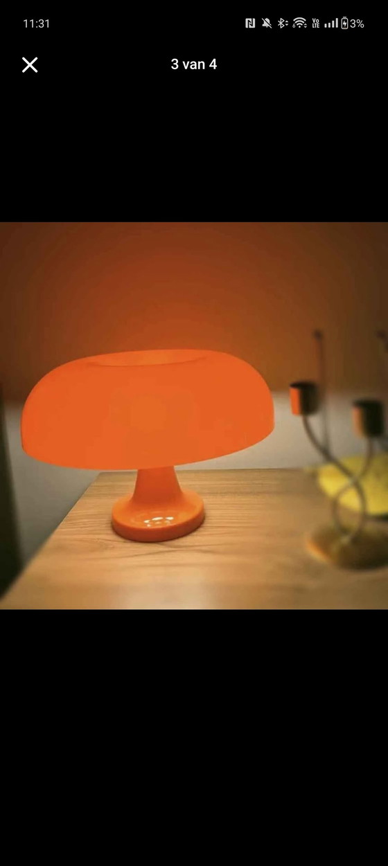 Image 1 of Lampe à poser en forme de champignon