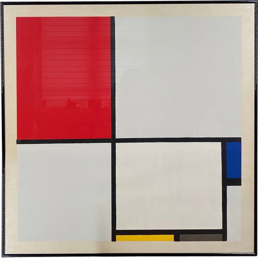 Sérigraphie vintage de Mondrian, 1983