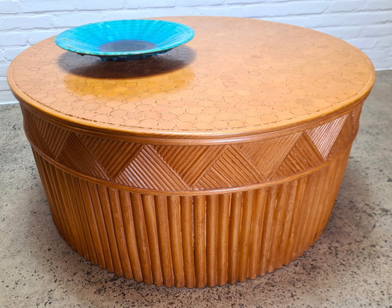 Image 1 of Table basse en gerbe de blé Mcguire, 1970S