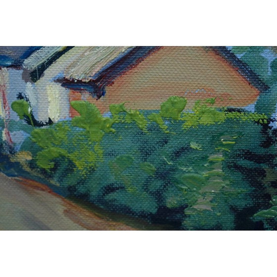 Image 1 of Peinture ancienne de Hjamar Larsson, Suède 1946