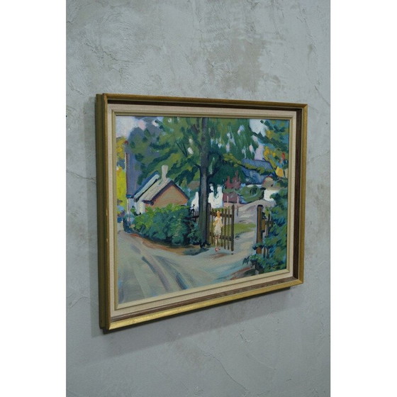 Image 1 of Peinture ancienne de Hjamar Larsson, Suède 1946