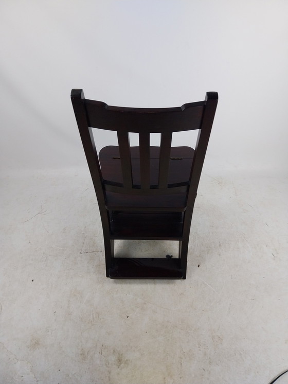 Image 1 of 1 X Marchepieds/chaise de bibliothèque Par H.S. Collection