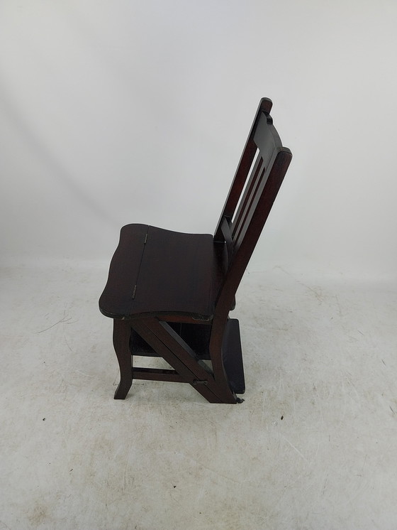 Image 1 of 1 X Marchepieds/chaise de bibliothèque Par H.S. Collection