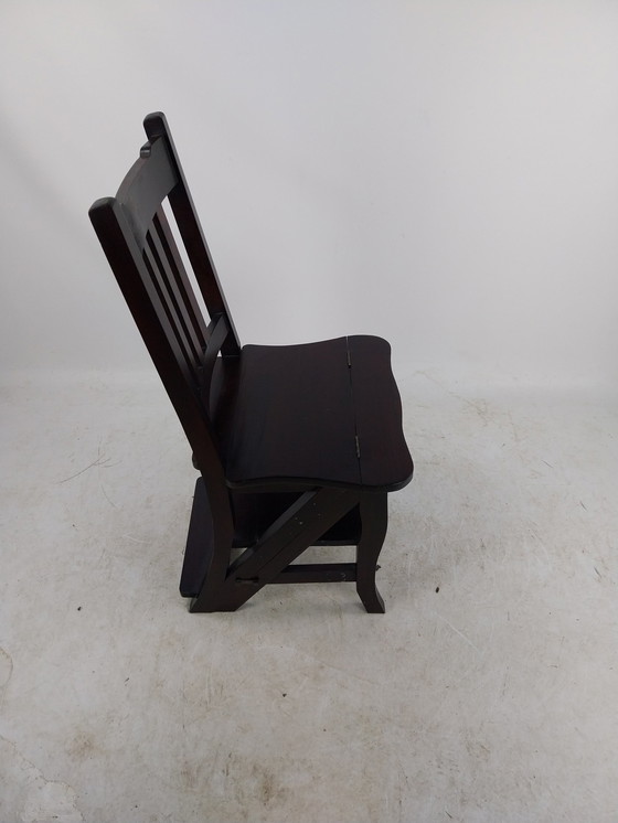 Image 1 of 1 X Marchepieds/chaise de bibliothèque Par H.S. Collection