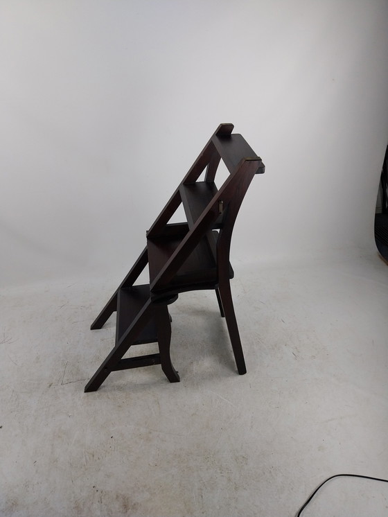 Image 1 of 1 X Marchepieds/chaise de bibliothèque Par H.S. Collection