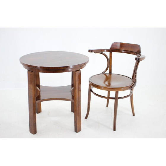 Image 1 of Table d'appoint vintage avec chaise Nr.704 pour J&J Kohn, Tchécoslovaquie 1910s