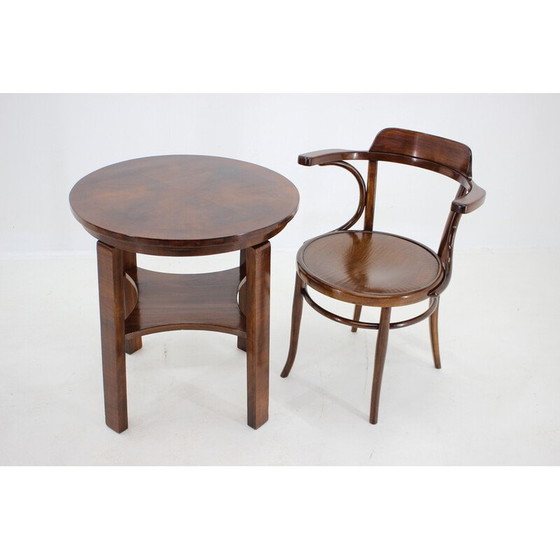 Image 1 of Table d'appoint vintage avec chaise Nr.704 pour J&J Kohn, Tchécoslovaquie 1910s