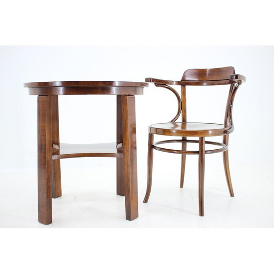 Image 1 of Table d'appoint vintage avec chaise Nr.704 pour J&J Kohn, Tchécoslovaquie 1910s