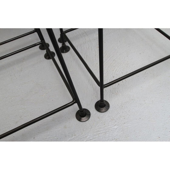Image 1 of Ensemble de 4 tabourets de bar vintage par Wire 1960