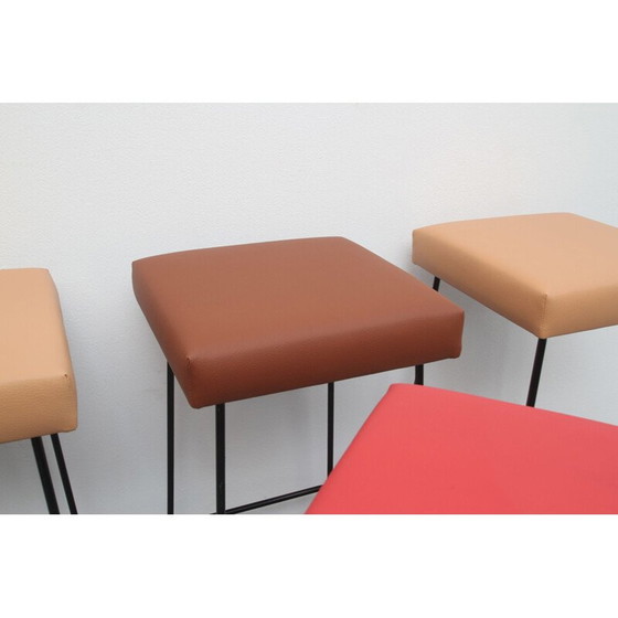 Image 1 of Ensemble de 4 tabourets de bar vintage par Wire 1960