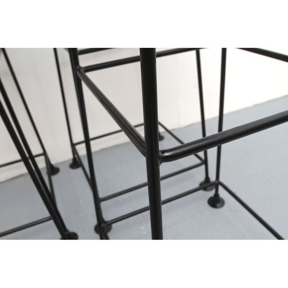 Image 1 of Ensemble de 4 tabourets de bar vintage par Wire 1960