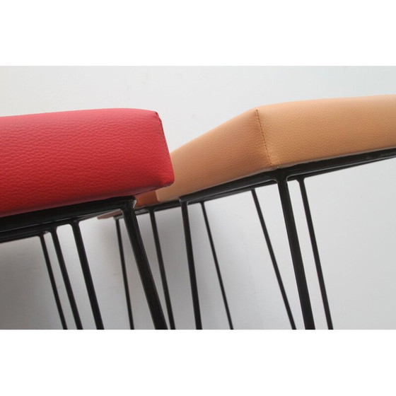 Image 1 of Ensemble de 4 tabourets de bar vintage par Wire 1960
