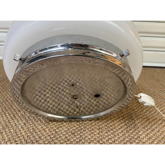 Image 1 of Lampe vintage Mazzega en verre et aluminium, 1970