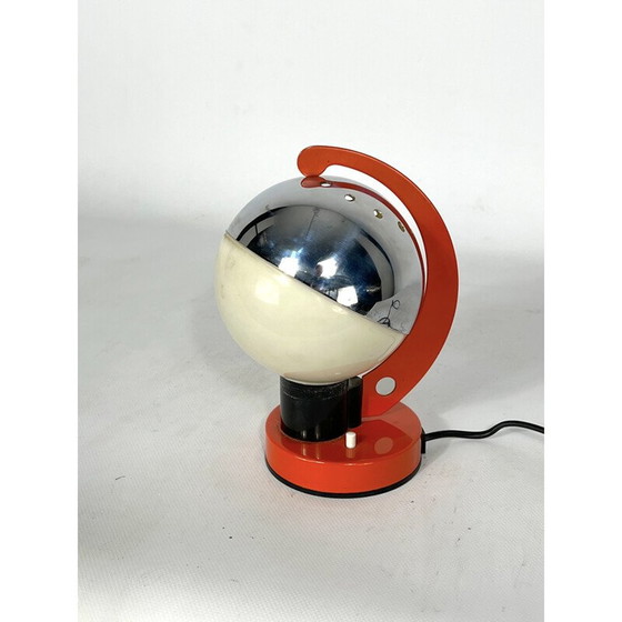 Image 1 of Lampe de table vintage en métal laqué et plastique, Italie 1960