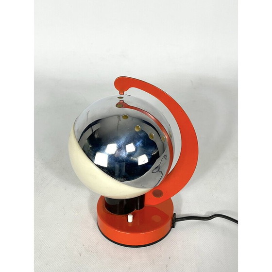 Image 1 of Lampe de table vintage en métal laqué et plastique, Italie 1960