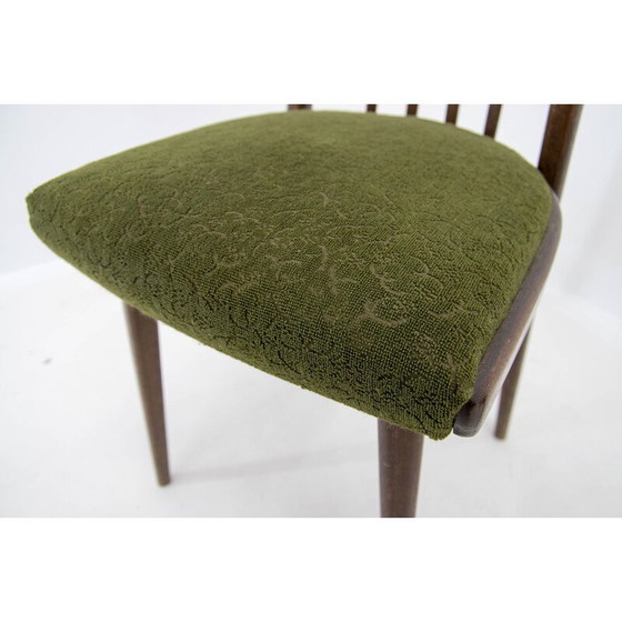 Image 1 of Ensemble de chaise et de tabouret vintage, Tchécoslovaquie années 1960