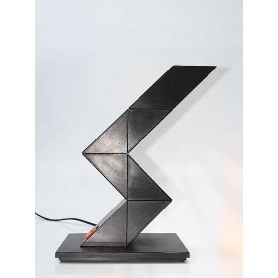 Image 1 of Lampe ZigZag vintage par Shui L.D.Chan pour Massive-Elite, Belgique 1984