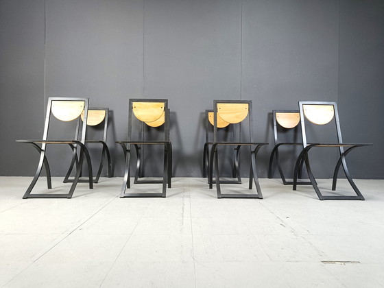 Image 1 of Chaises de salle à manger Sinus par Karl Friedrich Förster pour Kff, 1990S, ensemble de 8