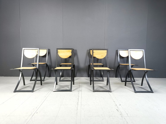 Image 1 of Chaises de salle à manger Sinus par Karl Friedrich Förster pour Kff, 1990S, ensemble de 8