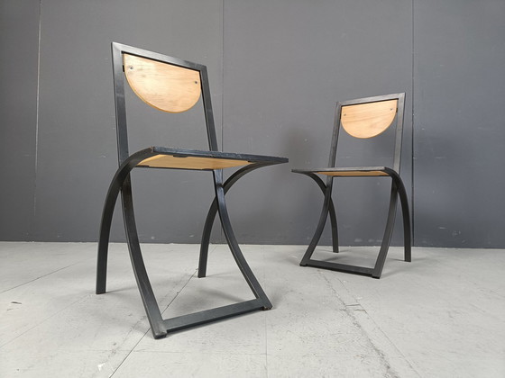 Image 1 of Chaises de salle à manger Sinus par Karl Friedrich Förster pour Kff, 1990S, ensemble de 8